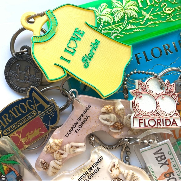 ✨Vintage✨FLORDIA✨MIAMI✨KEY WEST✨Keychains ornament